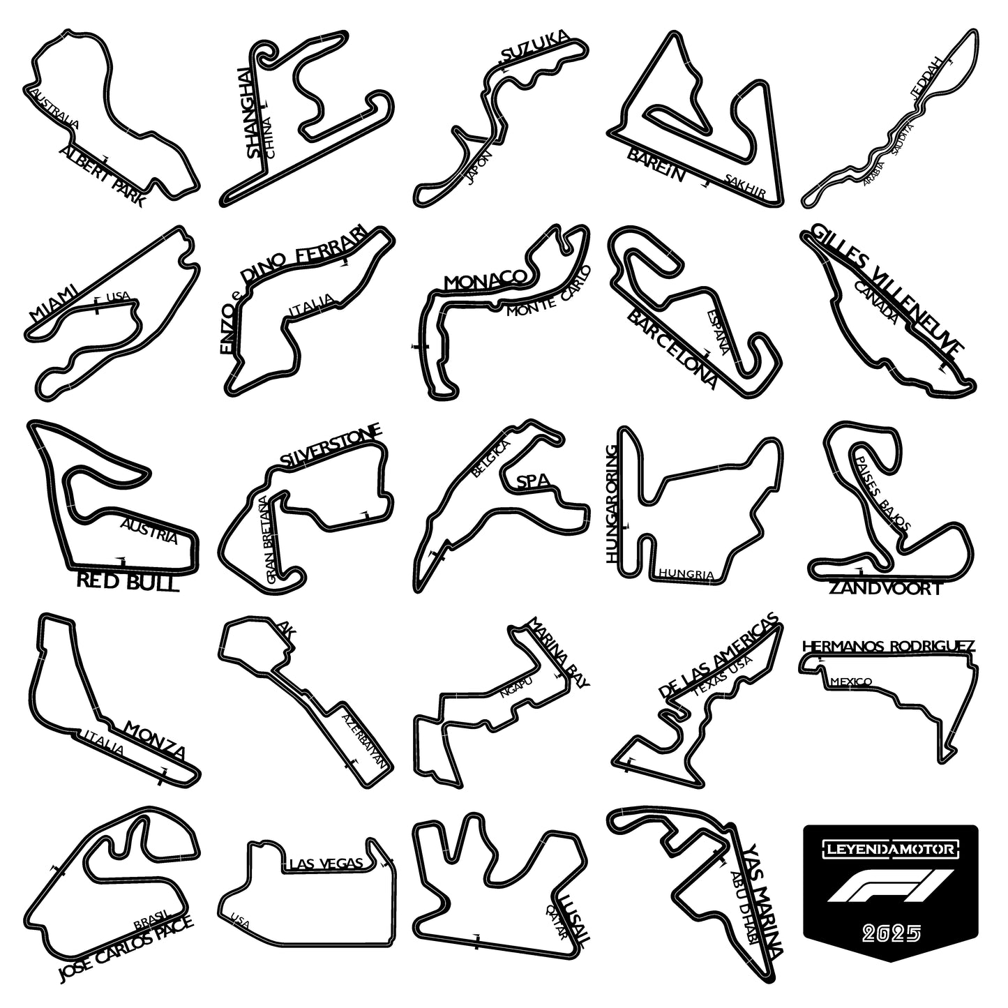 KIT Calendario F1 2025