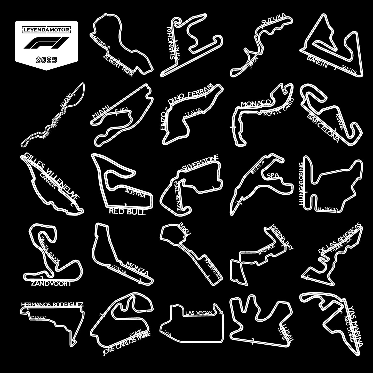 KIT Calendario F1 2025