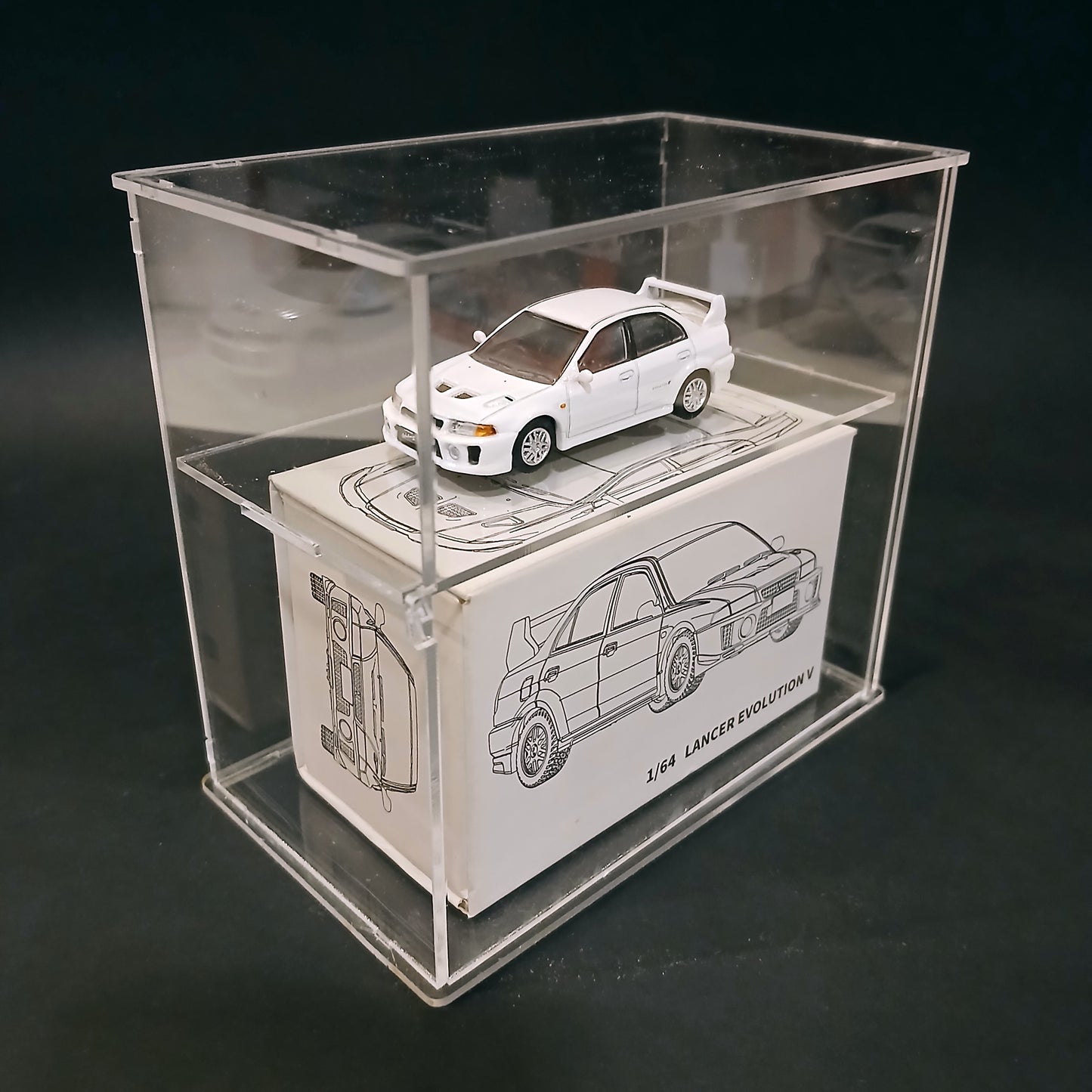 Modulo doble  nivel para caja y auto 1:64
