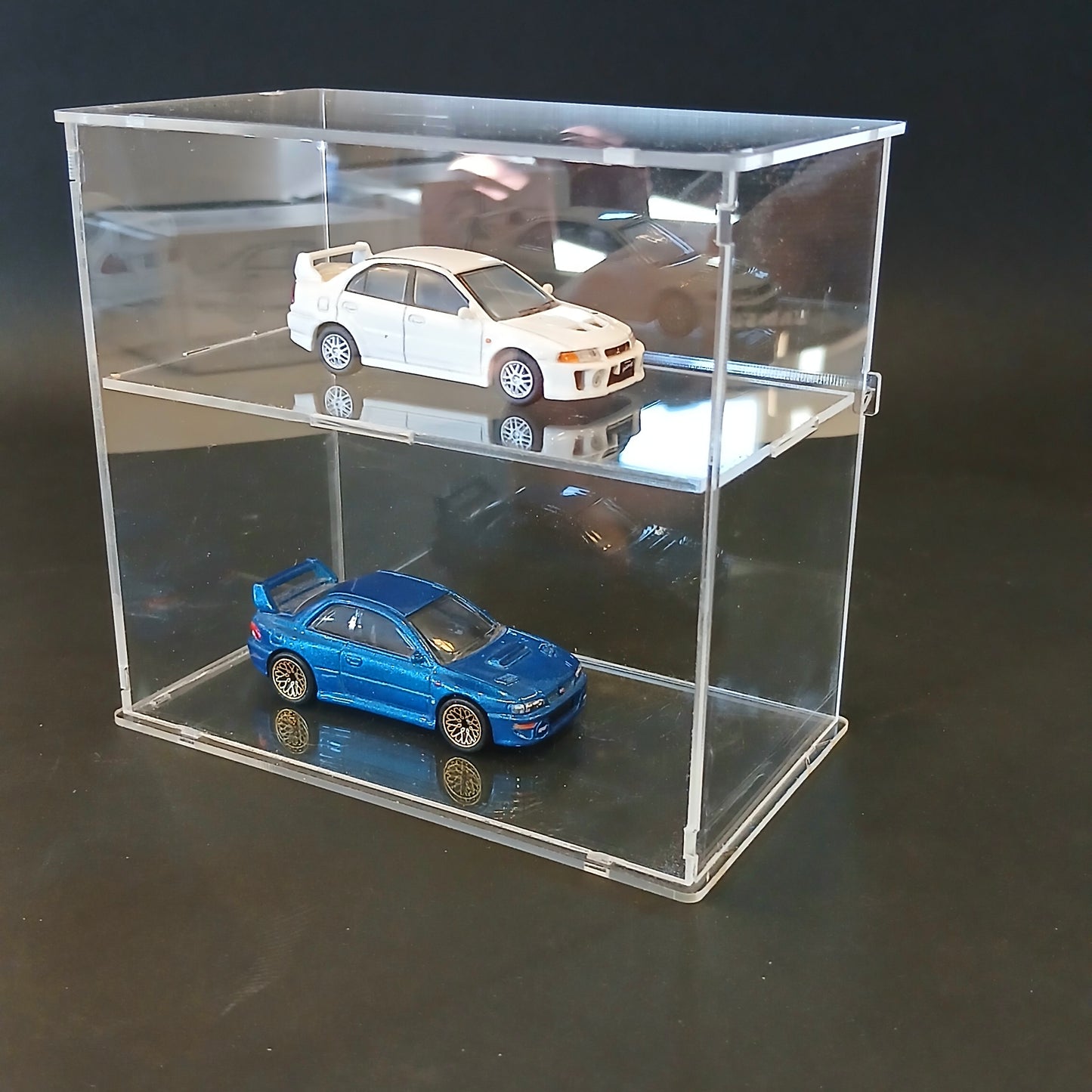 Modulo doble  nivel para caja y auto 1:64