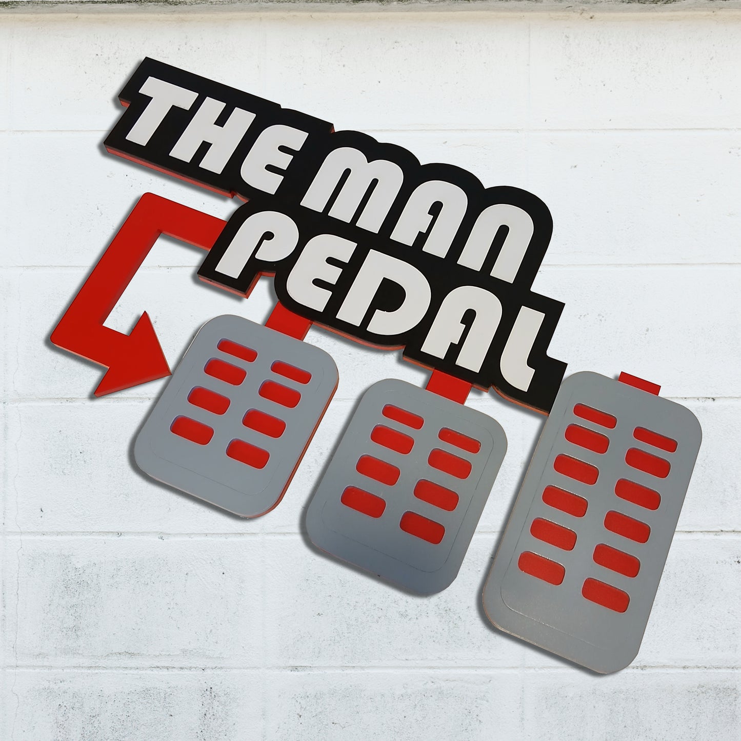 Letrero "The Man Pedal"